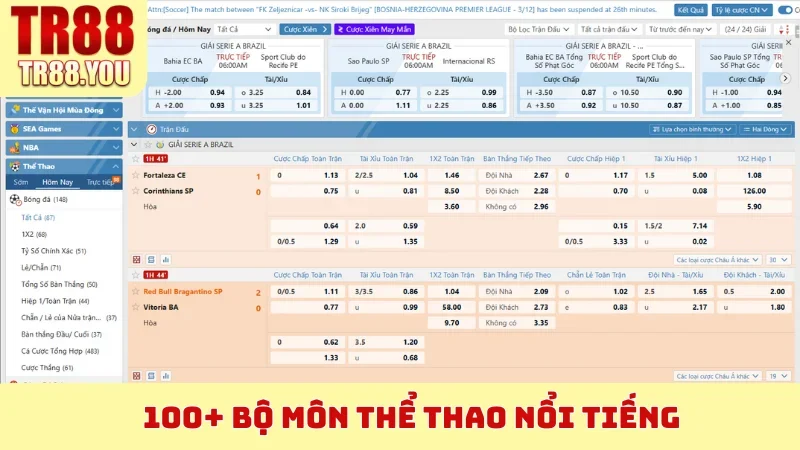 100+ bộ môn Thể Thao nổi tiếng