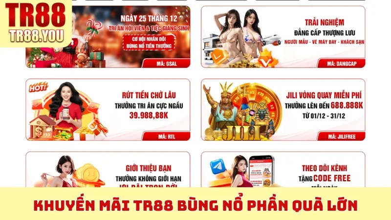 Khuyến mãi TR88 bùng nổ phần quà lớn